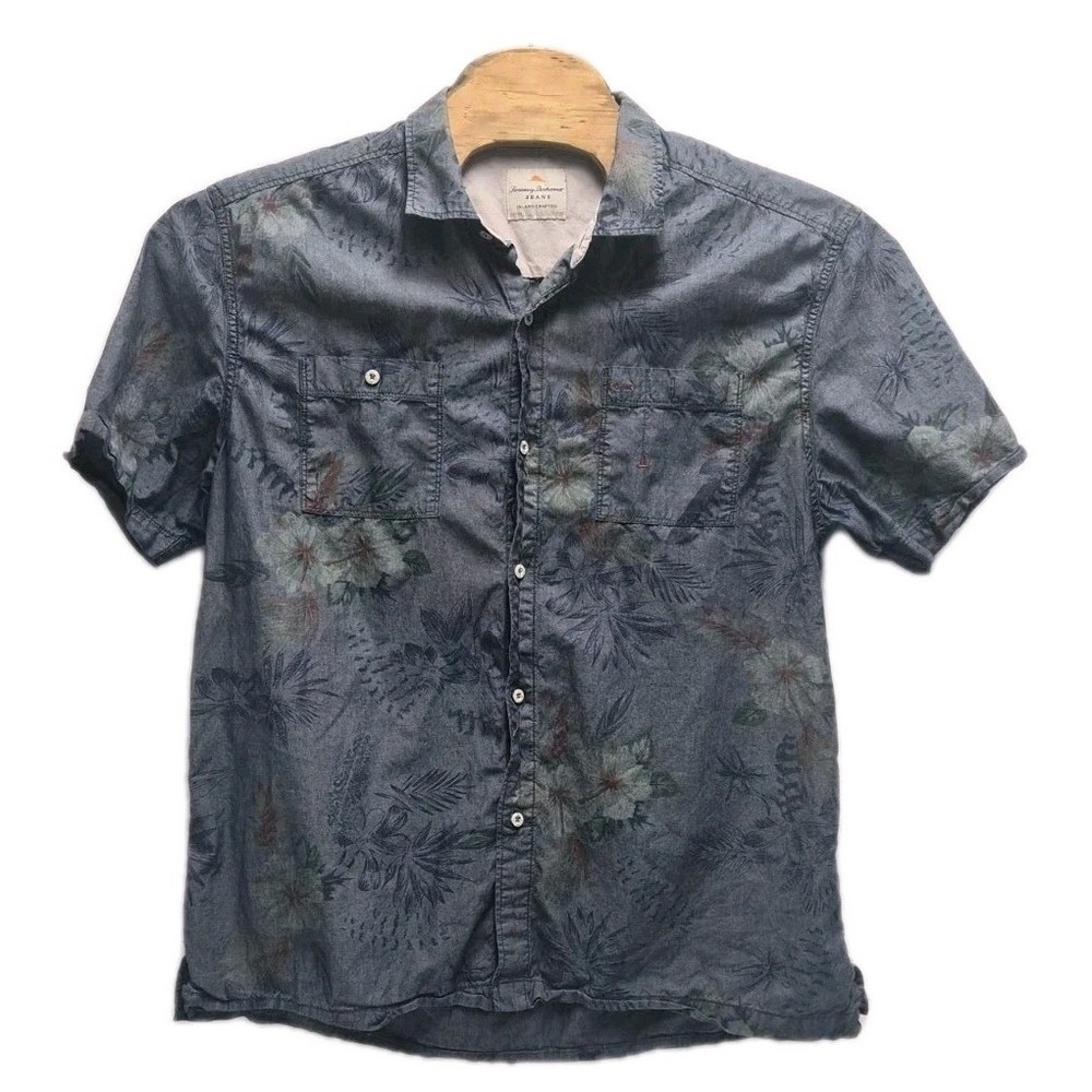 Tommy Bahama Jeans Shirt Mens Floral Island‎ Crafted Modern Fit Button Up XL